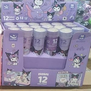 مداد رنگی ۱۲ رنگ لوله‌ای کرومی | تولیدی